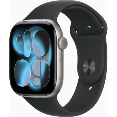 Apple Watch Series 11 GPS + Cellular 46mm Space Grey Alu. Case w. Black S. Band - M/L (MFCA4)