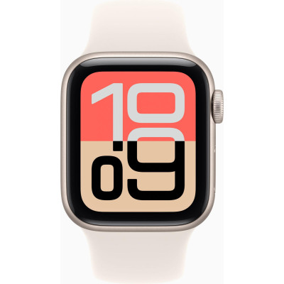 Apple Watch SE 3 GPS 40mm Starlight Alu. Case w. Starlight S. Band - M/L (MEH54)