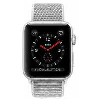 Apple Watch Series 3 GPS + Cellular 42mm Silver Aluminum w. Seashell Sport L. (MQKQ2)