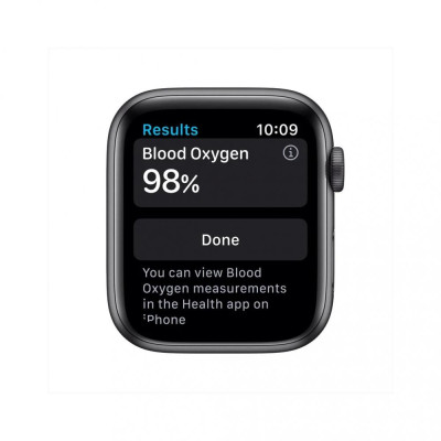 Apple Watch Nike SE GPS 44mm Space Gray Alum. Case w. Ant./Black Nike S. Band (MKQ83)