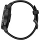 Garmin Venu Slate Stainless Steel Bezel w. Black and Silicone B. (010-02173-11)