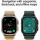 Apple Watch Ultra 2 GPS + Cellular 49mm Natural Titan. Case w. Blue Trail Loop - M/L (MX4L3)
