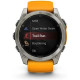 Garmin Fenix 8 51mm AMOLED Sapphire Titanium w. Spark Orange/Graphite Silicone Band (010-02905-10/11)