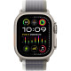 Apple Watch Ultra 2 GPS + Cellular 49mm Titanium Case with Green/Gray Trail Loop - M/L (MRF43)