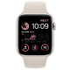 Apple Watch SE 44mm GPS+ Cellular Starlight Aluminum Case with Starlight Sport Band S/M (MNTW3)