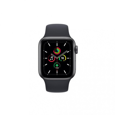 Apple Watch SE GPS 40mm Space Gray Aluminum Case w. Midnight S. Band (MKQ13)