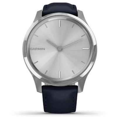 Garmin vivomove Luxe Silver-Blue Leather (010-02241-20)