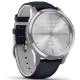 Garmin vivomove Luxe Silver-Blue Leather (010-02241-20)