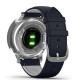 Garmin vivomove Luxe Silver-Blue Leather (010-02241-20)