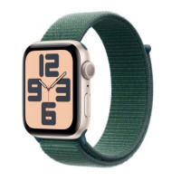 Apple Watch SE 2 GPS 44mm Starlight Aluminium Case w. Lake Green Sport Loop (MXEW3)