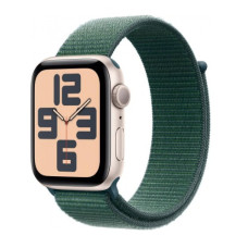 Apple Watch SE 2 GPS 44mm Starlight Aluminium Case w. Lake Green Sport Loop (MXEW3)