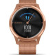 Garmin Vivomove Luxe 18K Rose Gold PVD Stainless Steel w. Rose Gold Milanese B. (010-02241-24)
