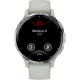 Garmin Venu 3s Silver Stainless Steel Bezel з Sage Gray Case and Silicone Band (010-02785-51)