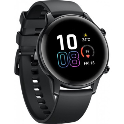 Huawei Honor Magic Watch 2 Hebe-B19 Agate Black 42mm Black Fluoroelastomer Strap