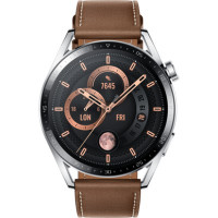 HUAWEI Watch GT 3 46mm Stainless Steel/Brown Leather (JPT-B19)