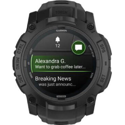 Garmin Instinct 3 50mm AMOLED Tactical Edition Black with Black Band (010-03020-50/90)