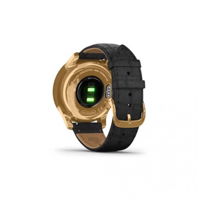 Garmin vivomove Luxe Pure Gold-Black Leather (010-02241-22)