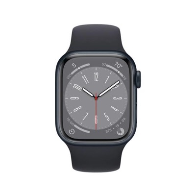 Apple Watch Series 8 GPS + Cellular 41mm Midnight Aluminum Case w. Midnight Sport Band (MNHV3)