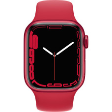 Apple Watch Series 7 GPS 41mm Product Red Aluminum Case With Product Red Braided Solo Loop (MKNJ3)