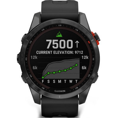 Garmin Fenix 7S Solar Slate Gray with Black Band (010-02539-12/13)