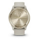Garmin Vivomove Trend Cream S. Steel Bezel w. F. Gray Case and S. Band (010-02665-02)