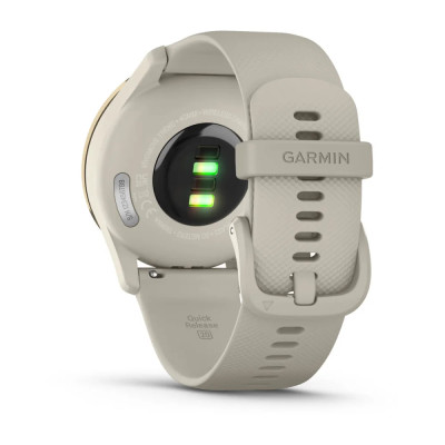 Garmin Vivomove Trend Cream S. Steel Bezel w. F. Gray Case and S. Band (010-02665-02)