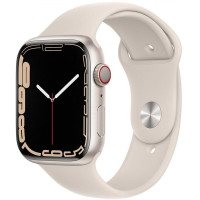Apple Watch Series 7 GPS + Cellular 45mm S. Aluminum Case w. Starlight S. Band (MKJ83)