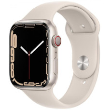Apple Watch Series 7 GPS + Cellular 45mm S. Aluminum Case w. Starlight S. Band (MKJ83)