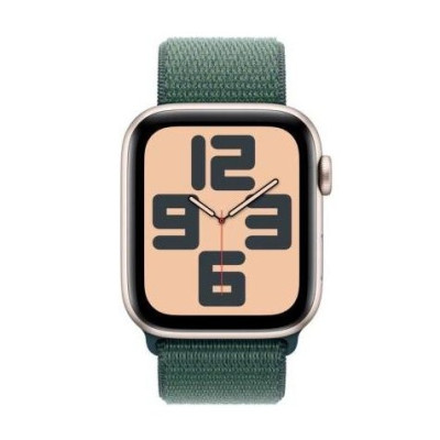 Apple Watch SE 2 GPS 40mm Starlight Aluminium Case w. Lake Green Sport Loop (MXEH3)