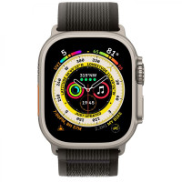 Apple Watch Ultra GPS + Cellular 49mm Titanium Case з Black/Gray Trail Loop - S/M (MQF43/MQFW3)