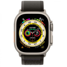 Apple Watch Ultra GPS + Cellular 49mm Titanium Case with Black/Gray Trail Loop - S/M (MQF43/MQFW3)