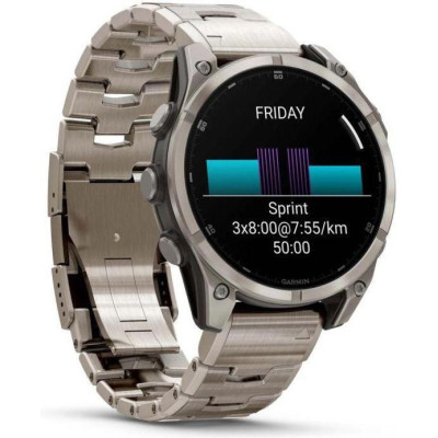 Garmin Fenix 8 47mm AMOLED Sapphire Titanium with Vented Titanium Bracelet (010-02904-40)