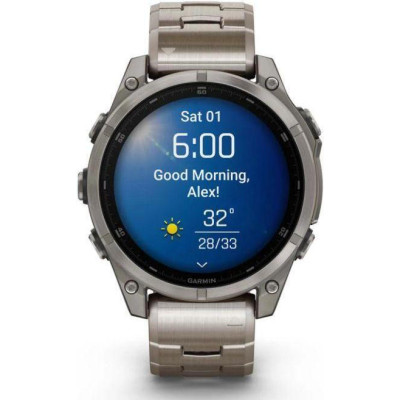 Garmin Fenix 8 47mm AMOLED Sapphire Titanium with Vented Titanium Bracelet (010-02904-40)