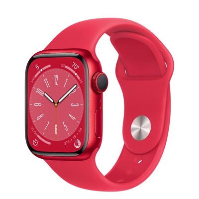Apple Watch Series 8 GPS + Cellular 41mm PRODUCT RED Aluminum Case w. PRODUCT RED S. Band S/M (MNV13)