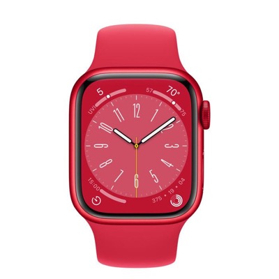 Apple Watch Series 8 GPS + Cellular 41mm PRODUCT RED Aluminum Case w. PRODUCT RED S. Band S/M (MNV13)