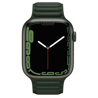 Apple Watch Series 7 GPS 45mm Green Aluminum Case w. Sequoia Green L. Link M/L (MKNQ3+ML803)