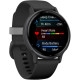 Garmin vivoactive 5 Slate Aluminum Bezel with Black Case and Silicone Band (010-02862-10/50/5A)