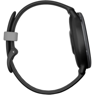 Garmin vivoactive 5 Slate Aluminum Bezel with Black Case and Silicone Band (010-02862-10/50/5A)