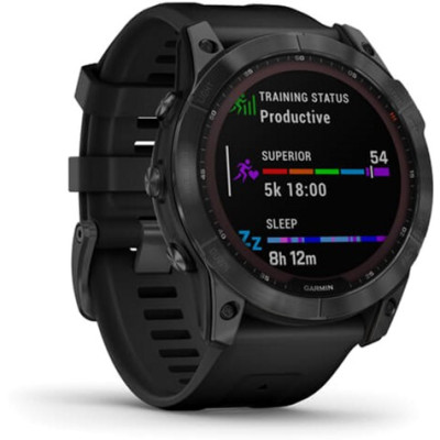 Garmin Fenix 7X Solar Slate Gray with Black Band (010-02541-00/01)