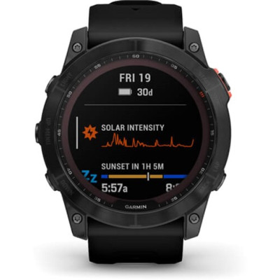 Garmin Fenix 7X Solar Slate Gray with Black Band (010-02541-00/01)