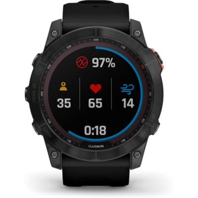 Garmin Fenix 7X Solar Slate Gray with Black Band (010-02541-00/01)