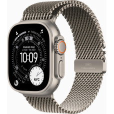 Apple Watch Ultra 3 GPS + Cellular 49mm Natural Tit. Case w. Natural Tit. Milanese Loop - Large (MF0E4)