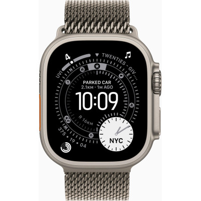 Apple Watch Ultra 3 GPS + Cellular 49mm Natural Tit. Case w. Natural Tit. Milanese Loop - Large (MF0E4)