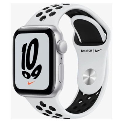 Apple Watch Nike SE GPS 40mm Silver Alum Case w. Pure Plat./Black Nike S. Band (MKQ23)