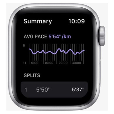 Apple Watch Nike SE GPS 40mm Silver Alum Case w. Pure Plat./Black Nike S. Band (MKQ23)