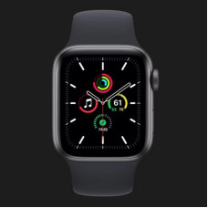 Apple Watch SE 4G 40mm Space Gray Aluminum Case with Midnight Sport Band (MKR23/MKQQ3)