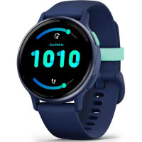 Garmin vivoactive 5 Металевий Navy Aluminum Bezel with Navy Case and Silicone Band (010-02862-12/52)
