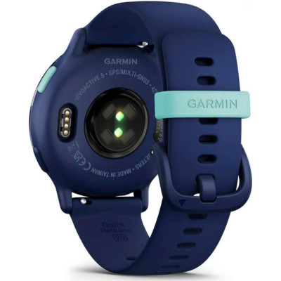 Garmin vivoactive 5 Металевий Navy Aluminum Bezel with Navy Case and Silicone Band (010-02862-12/52)