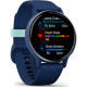 Garmin vivoactive 5 Металевий Navy Aluminum Bezel with Navy Case and Silicone Band (010-02862-12/52)