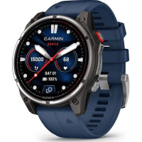 Garmin Fenix 8 Pro 47 mm AMOLED Marine GPS Titanium with Blue Silicone Band (010-03198-50)
